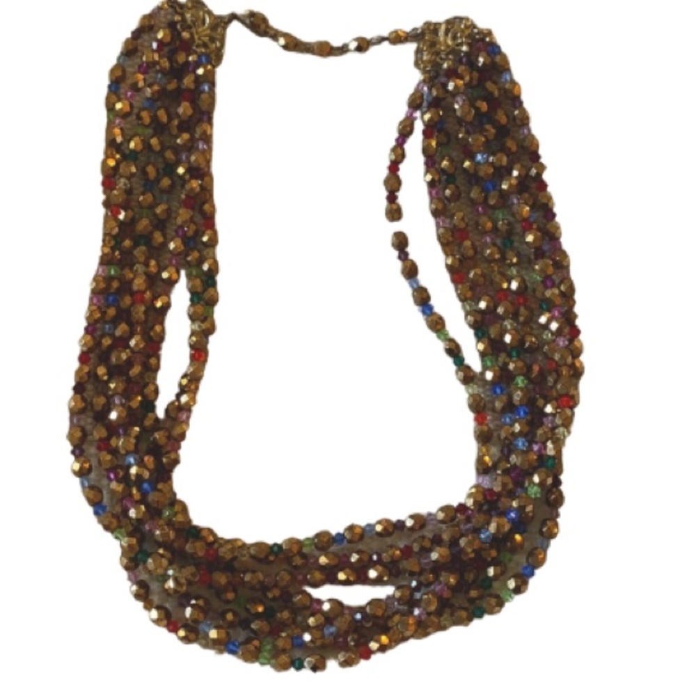 Vintage Multi-strand beaded Necklace